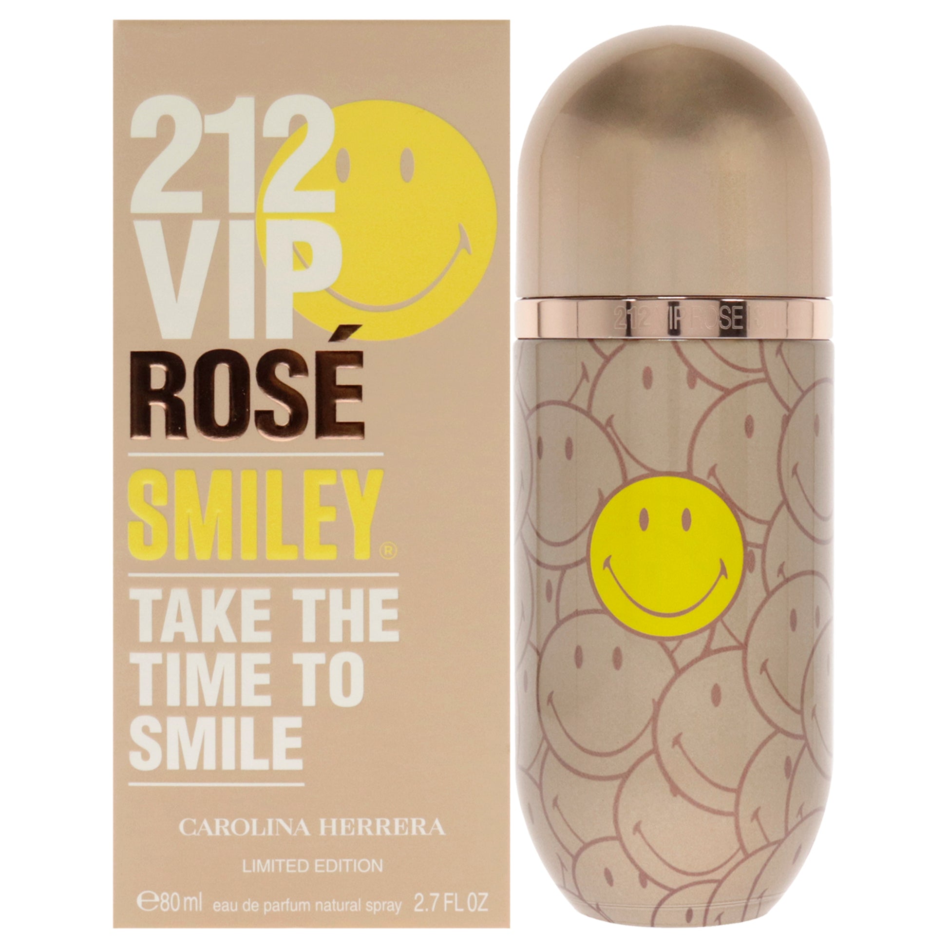 212 VIP Rose Smiley by Carolina Herrera for Women - 2.7 oz EDP Spray