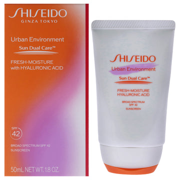 Urban Environment Fresh Moisture Sunscreen Broad-Spectrum SPF 42 by Shiseido for Unisex - 1.7 oz Sunscreen