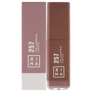 The Longwear Lipstick - 257 Wine Red by 3Ina for Women - 0.20 oz Lipstick