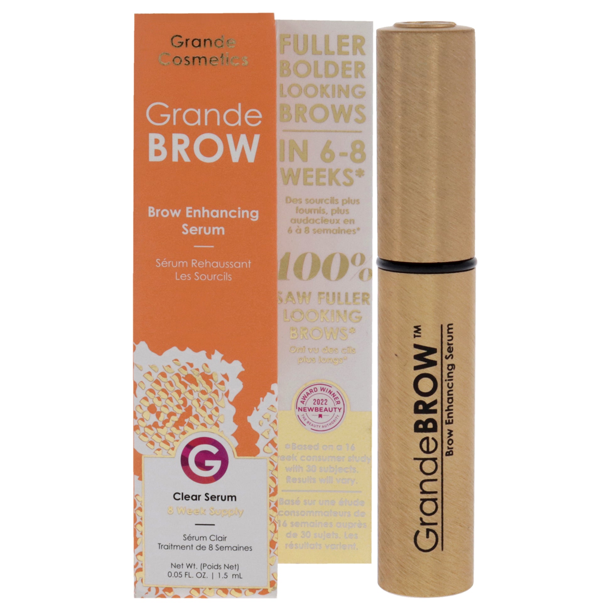 GrandeBROW Enhancing Serum for Grande Cosmetics for Women - 0.05 oz Serum