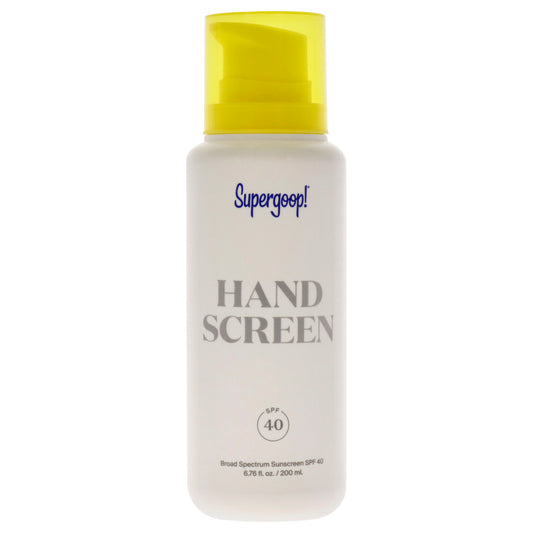 Handscreen SPF 40 by Supergoop for Women - 6.76 oz HandCream