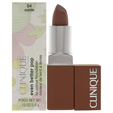 Even Better Pop Lip Colour Foundation Lipstick - 04 Subtle by Clinique for Women - 0.13 oz Lipstick