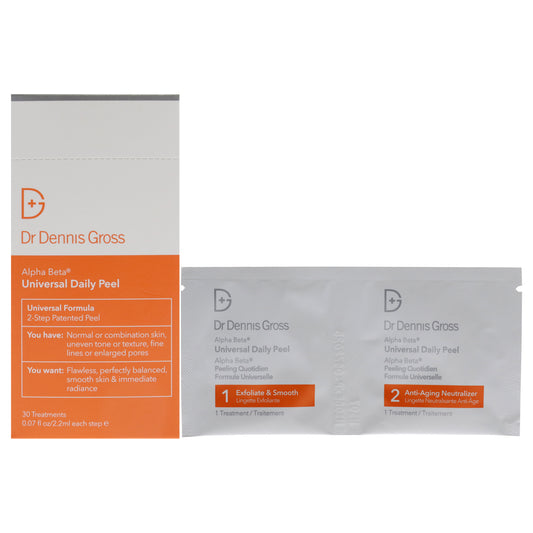 Alpha Beta Universal Daily Peel by Dr. Dennis Gross for Unisex - 30 Pc Treatment