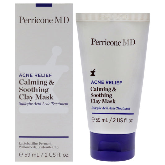 Acne Relief Calming and Soothing Clay Mask by Perricone MD for Unisex - 2 oz Mask