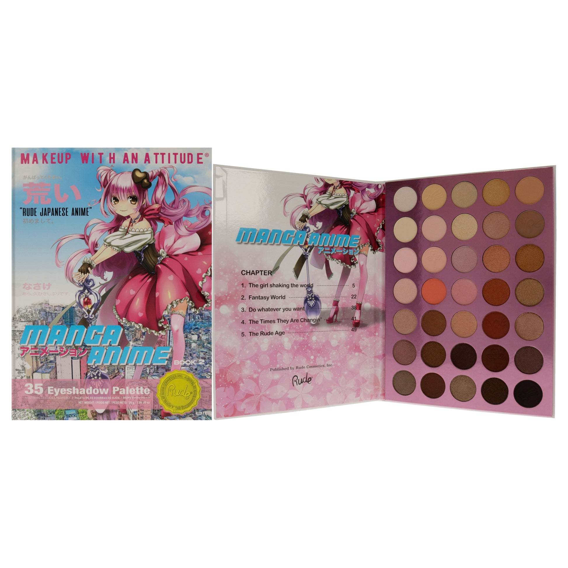 Manga Anime 35 Eyeshadow Palette Book 2
