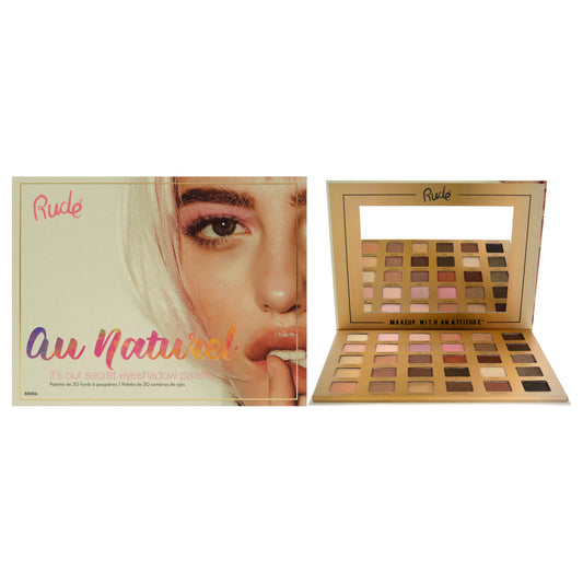 Au Naturel 30 Eyeshadow Palette by Rude Cosmetics for Women - 1.05 oz Eye Shadow