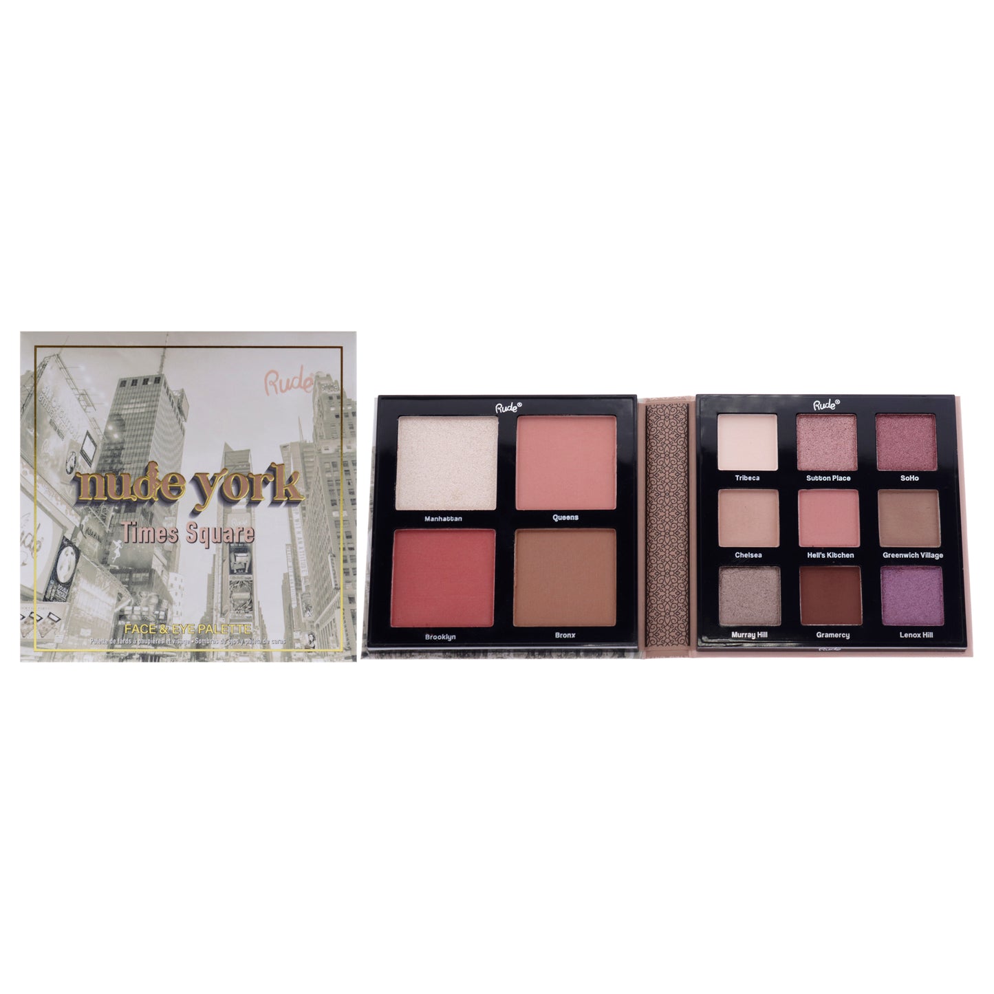Nude York Face and Eye Palette