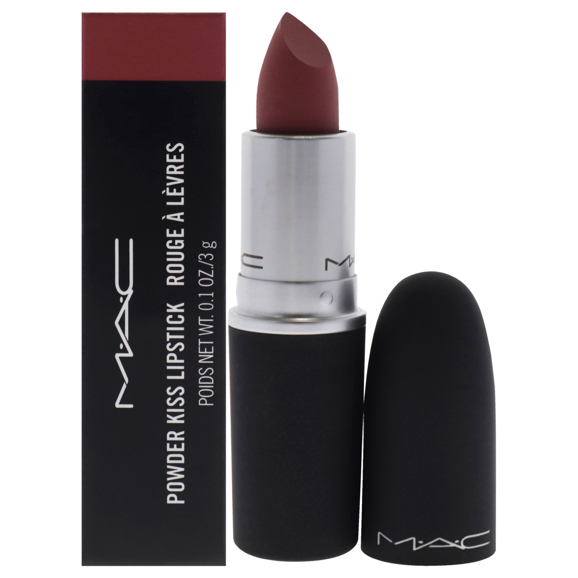 Powder Kiss Lipstick - 930 Brickthrough by MAC for Women - 0.10 oz Lipstick