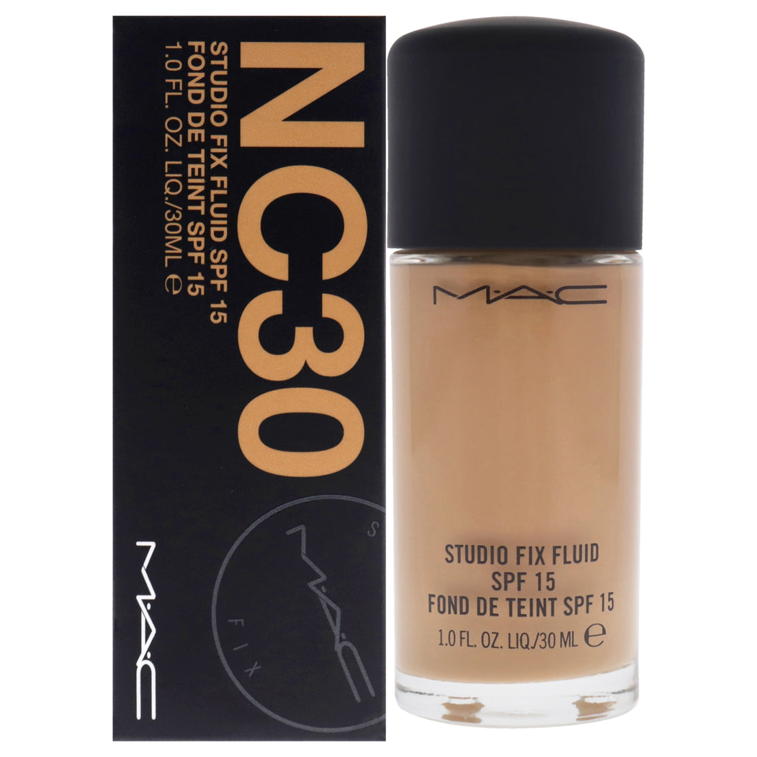 Studio Fix Fluid SPF 15 - NC30 by MAC for Women - 1 oz Foundation