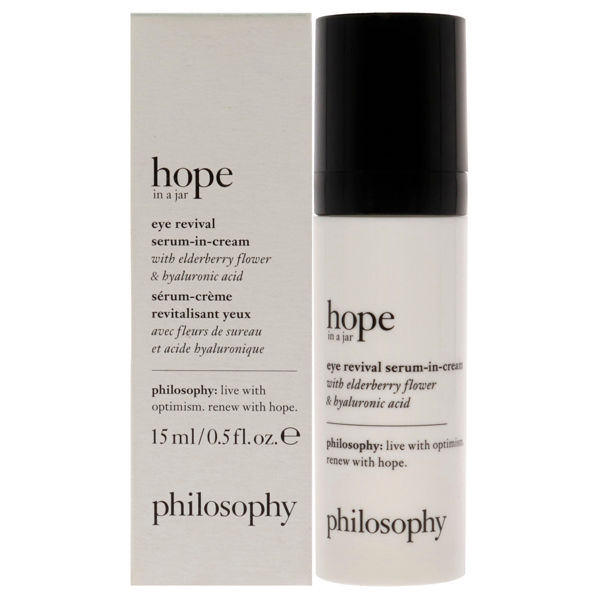 Hope in a Jar Eye Revival Serum-In-Cream by Philosophy for Unisex - 0.5 oz Sreum