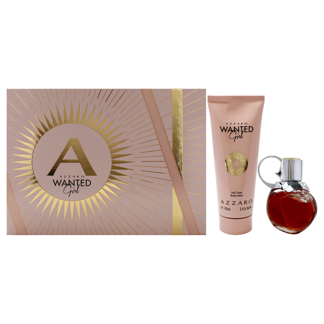 Wanted Girl by Azzaro for Women - 2 Pc Gift Set 1oz EDP Spray, 3.4oz Body Lotion