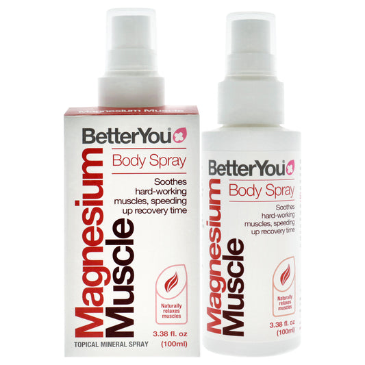 Magnesium Muscle Body Spray by BetterYou for Unisex - 3.38 oz Body Spray