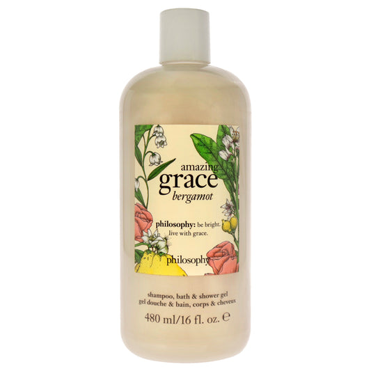 Amazing Grace Bergamot Shampoo Bath and Shower Gel by Philosophy for Unisex - 16 oz Shower Gel