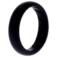 ROQ Silicone Wedding Ring - Dome Solid BR Comfort Fit - Basic-Black