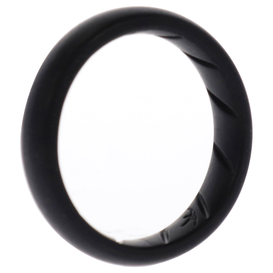 ROQ Silicone Wedding Ring - Dome Solid BR Comfort Fit - Basic-Black