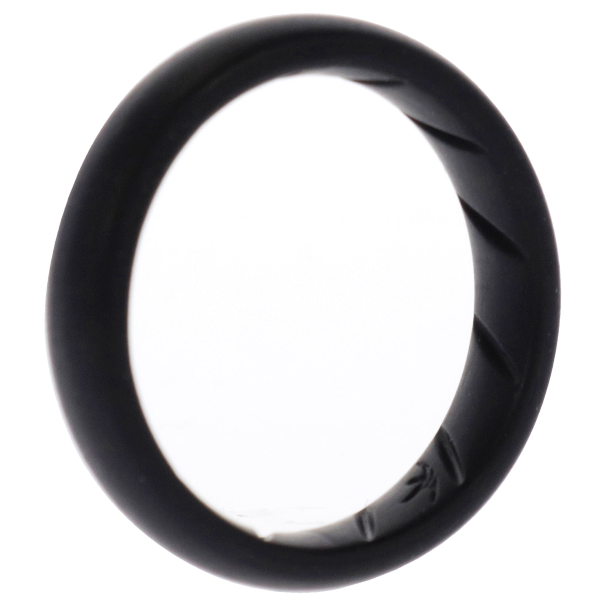 ROQ Silicone Wedding Ring - Dome Solid BR Comfort Fit - Basic-Black