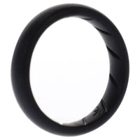 ROQ Silicone Wedding Ring - Dome Solid BR Comfort Fit - Basic-Black