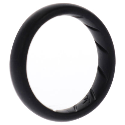 ROQ Silicone Wedding Ring - Dome Solid BR Comfort Fit - Basic-Black
