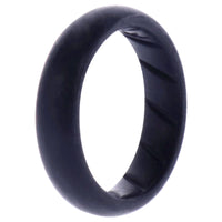 ROQ Silicone Wedding Ring - Dome Solid BR Comfort Fit - Basic-Black