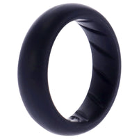 ROQ Silicone Wedding Ring - Dome Solid BR Comfort Fit - Basic-Black