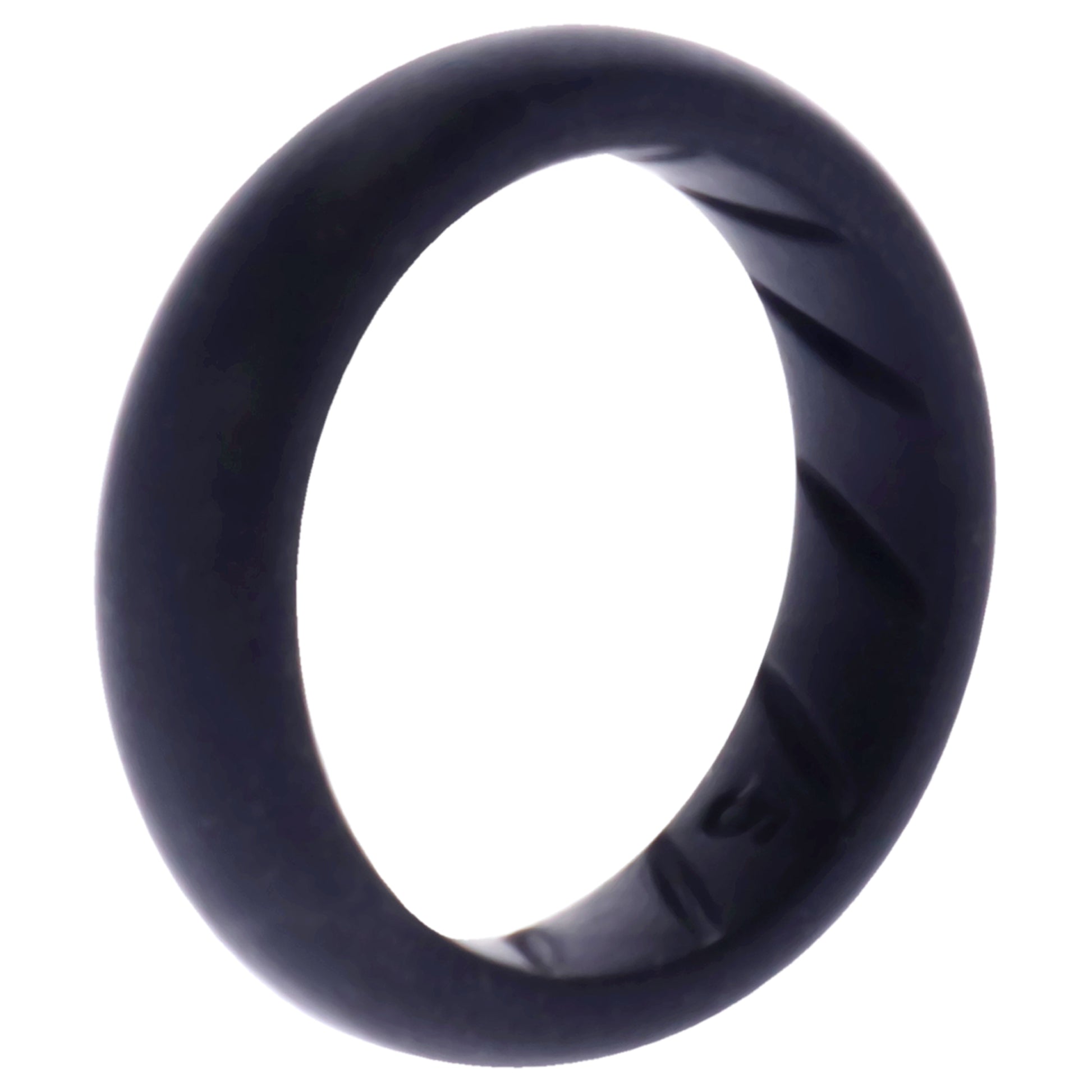 ROQ Silicone Wedding Ring - Dome Solid BR Comfort Fit - Basic-Black