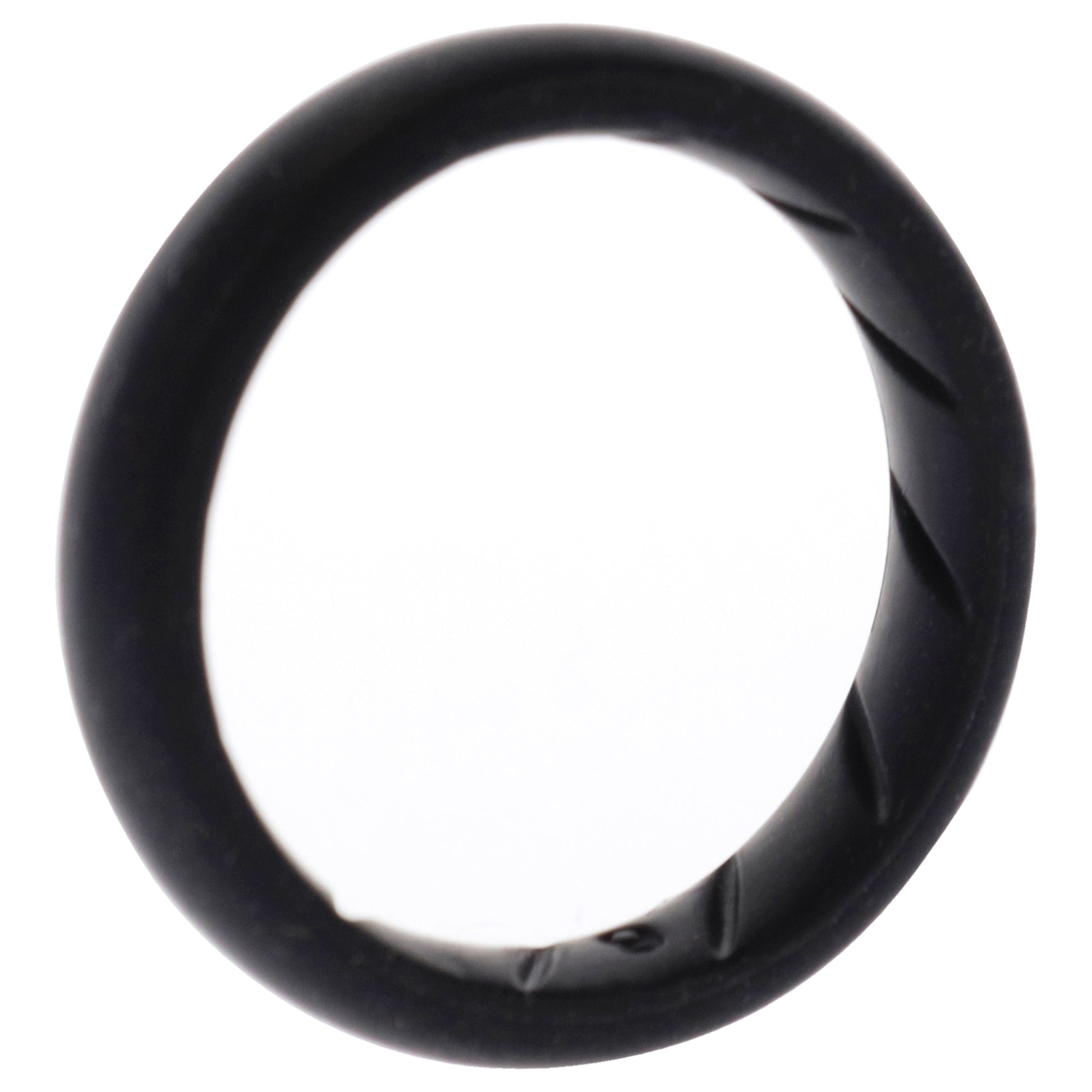 ROQ Silicone Wedding Ring - Dome Solid BR Comfort Fit - Basic-Black