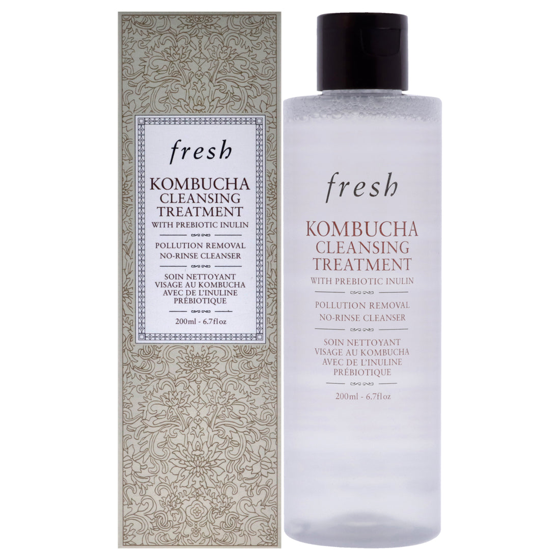Kombucha 2-in-1 No-Rinse Cleanser and Prebiotic Treatment