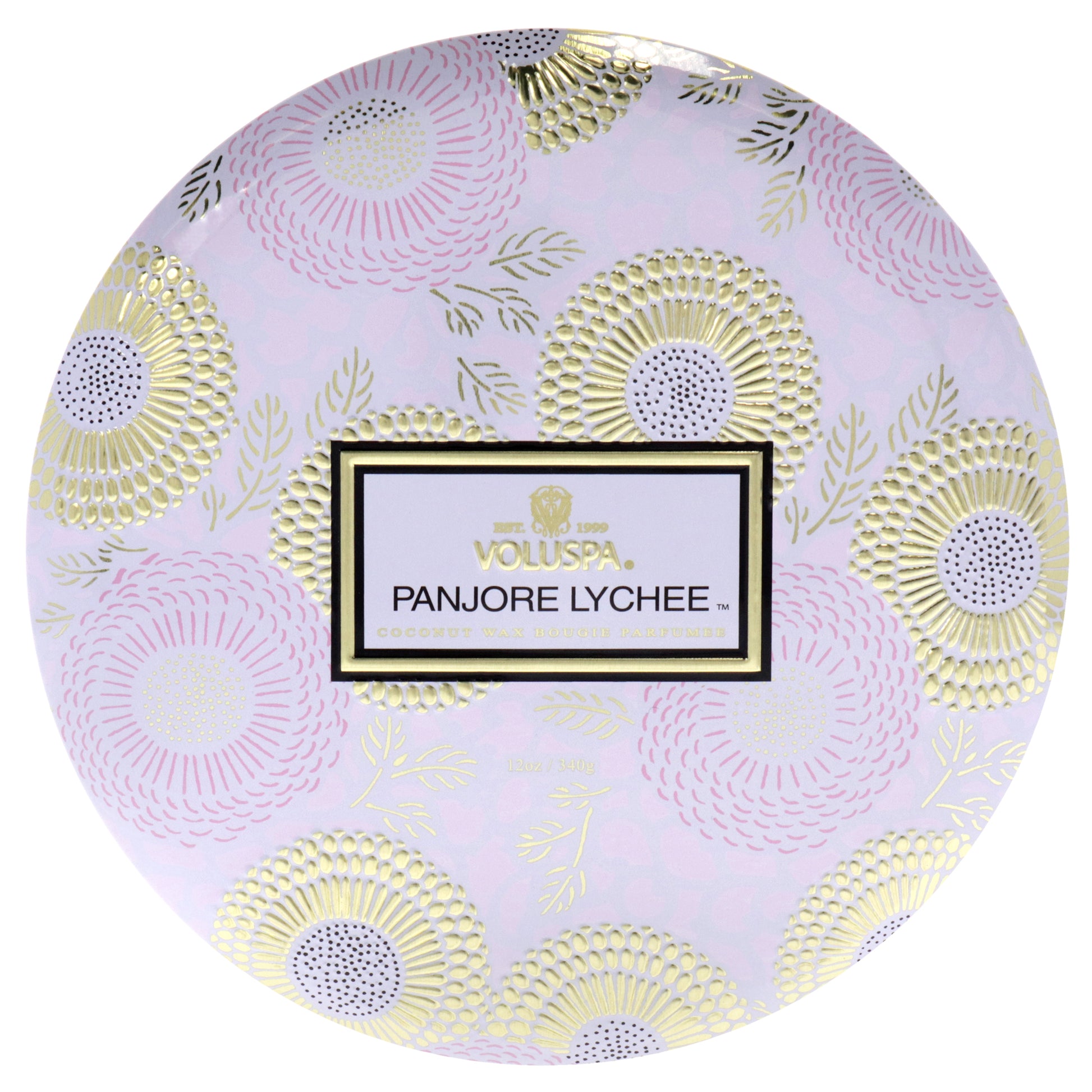 3 Wick Tin Candle - Panjore Lychee by Voluspa for Unisex - 12 oz Candle