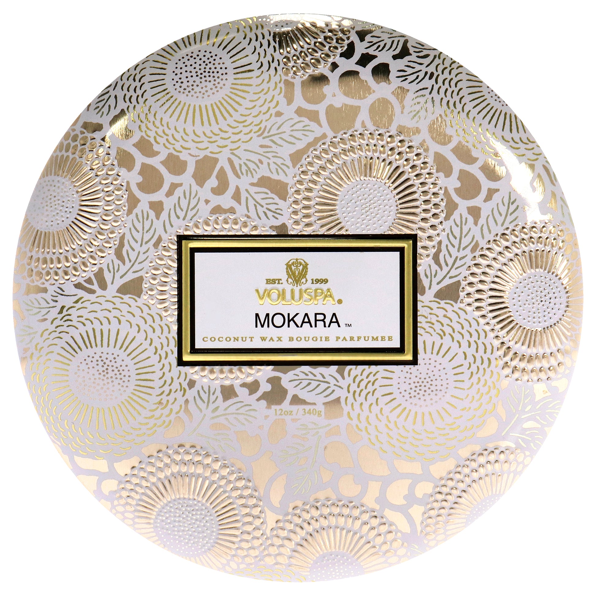 3 Wick Tin Candle - Mokara by Voluspa for Unisex - 12 oz Candle