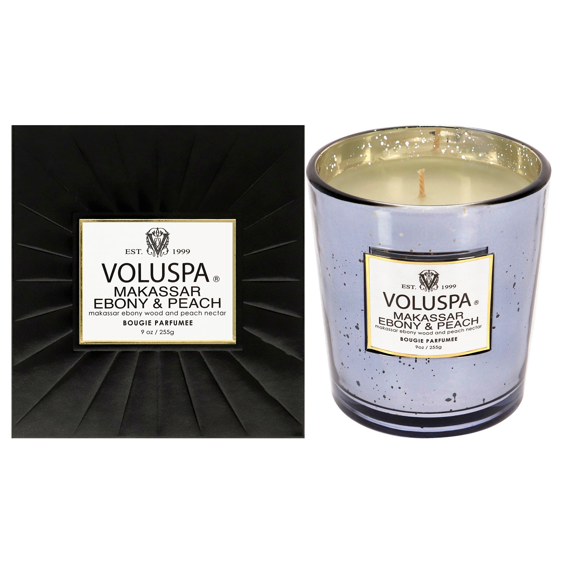 Makassar Ebony and Peach by Voluspa for Unisex - 9 oz Candle