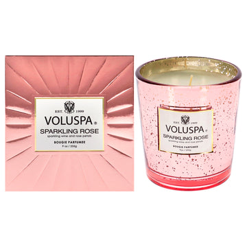 Sparkling Rose by Voluspa for Unisex - 9 oz Candle