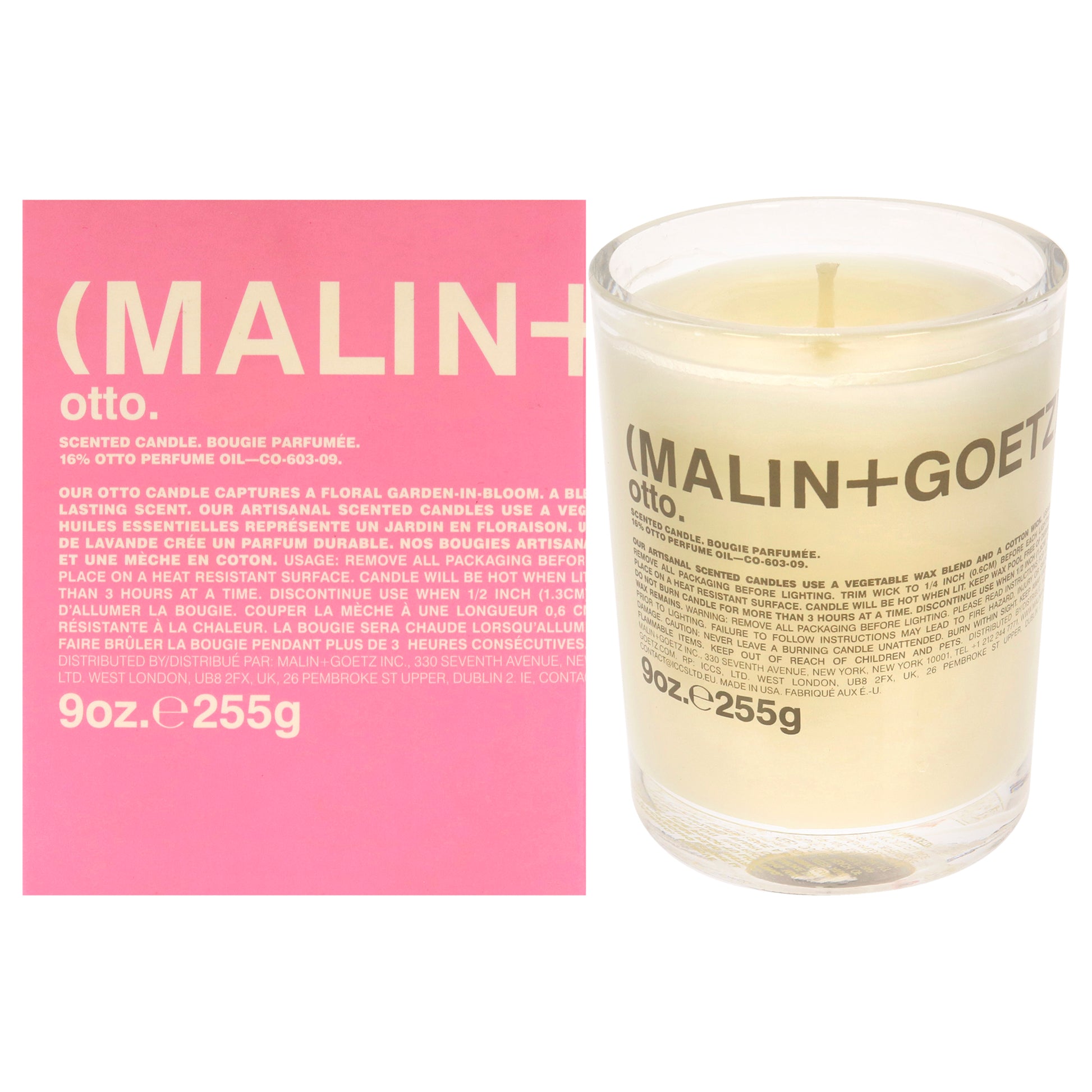 Scented Votive Candle - Otto by Malin + Goetz for Unisex - 9 oz Candle