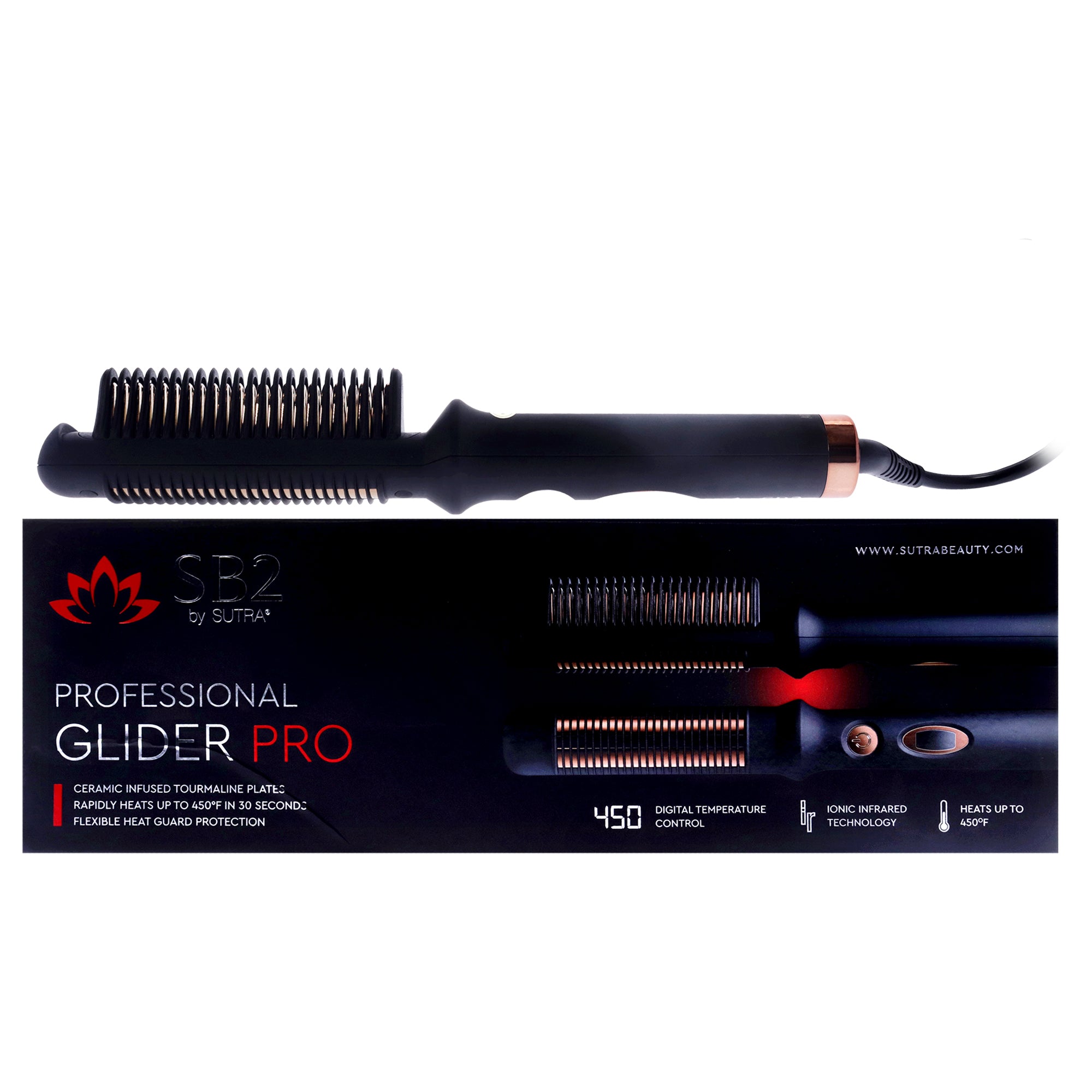 Glider Pro Heated Styling Comb by Sutra for Unisex - 1 Pc Comb – Style ...