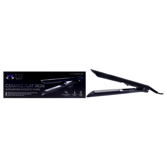 Ceramic Flat Iron - Black by Sutra for Unisex - 1 Pc Flat Iron