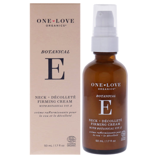 One Love Organics Botanical E Neck Plus Decollete Firming Cream by One Love Organics for Women - 1.7 oz Cream