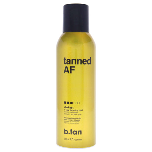 Tanned AF Darkest Self Tan Bronzing Mist by B.Tan for Unisex - 7 oz Bronzer