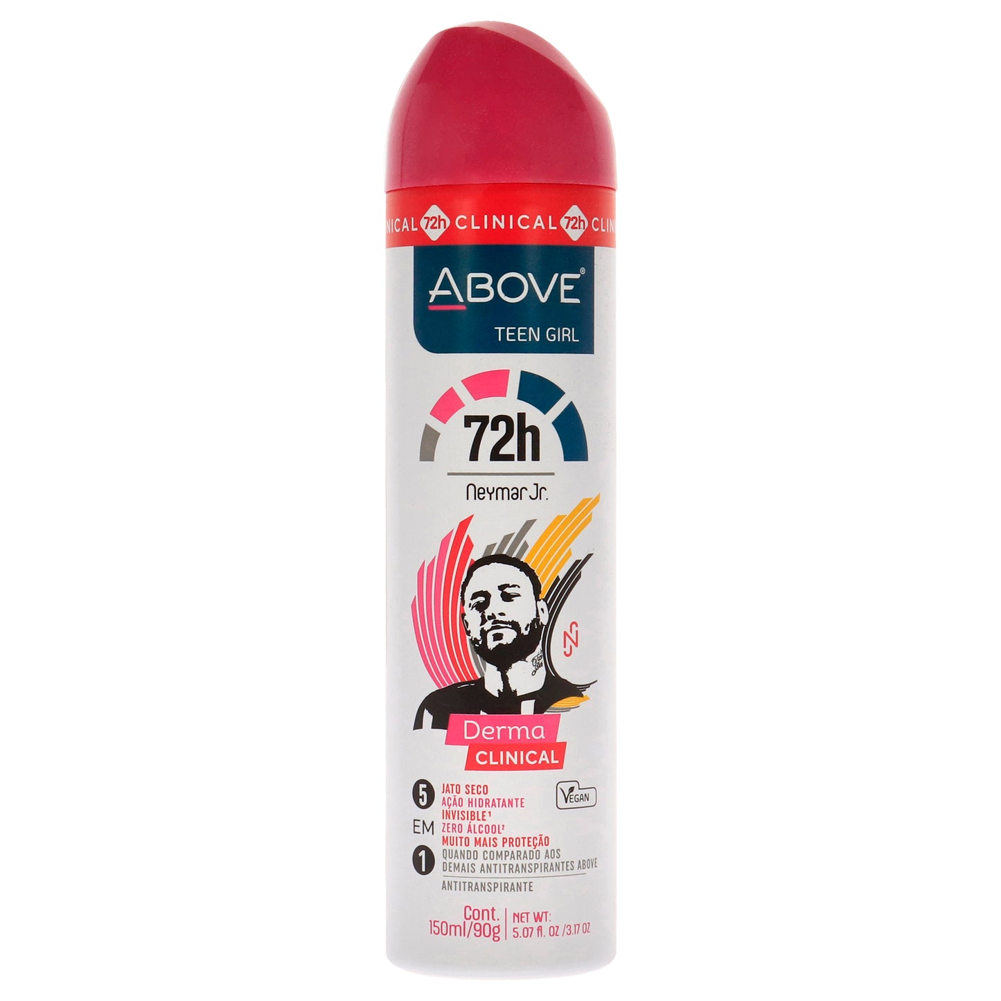72 Hours Neymar Jr Derma Clinical Antiperspirant Deodorant - Teen Girl