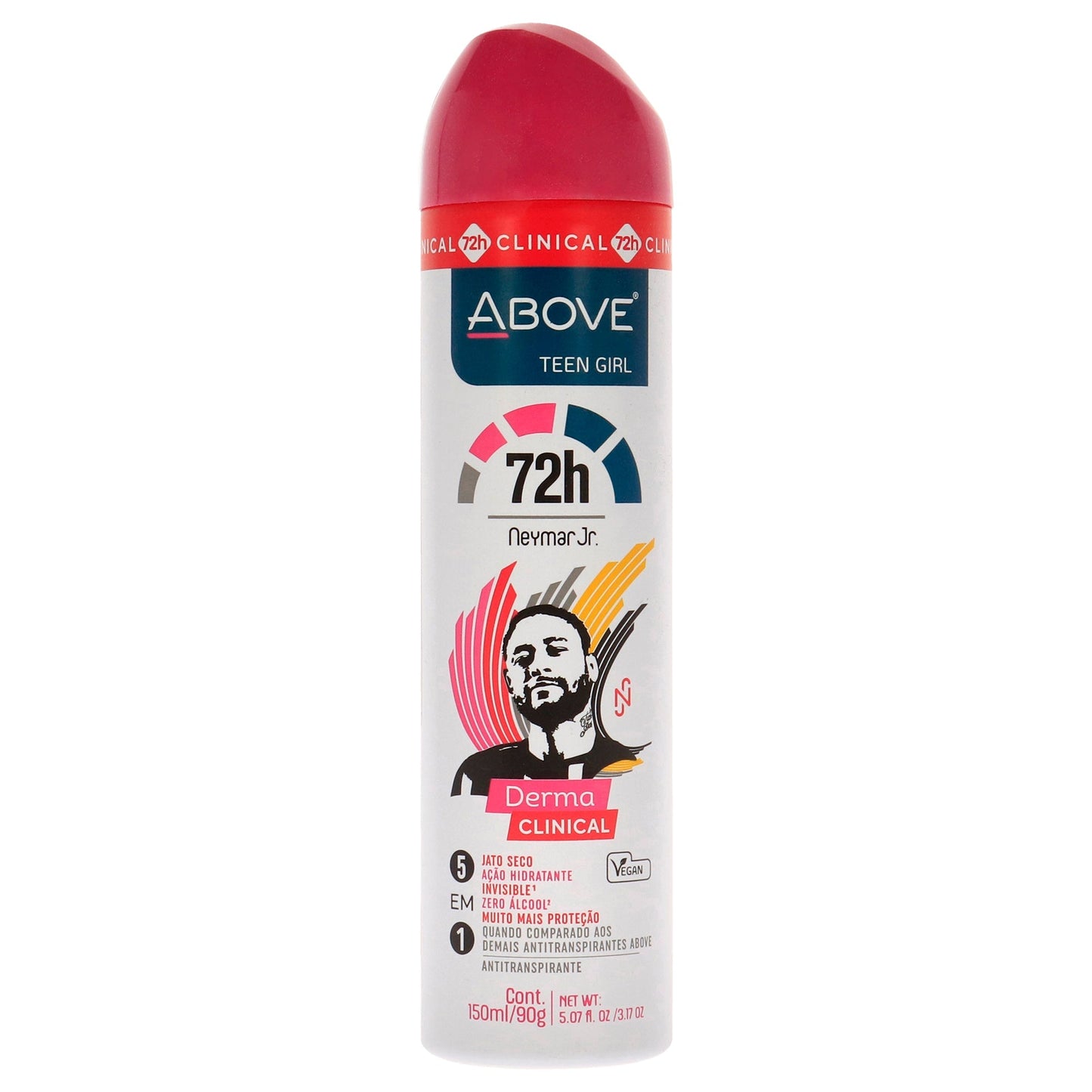 72 Hours Neymar Jr Derma Clinical Antiperspirant Deodorant - Teen Girl