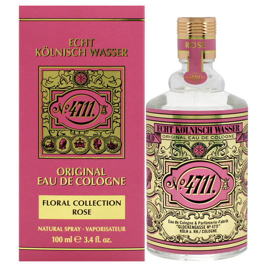 4711 Floral Collection Rose by Muelhens for Women - 3.4 oz EDC Spray