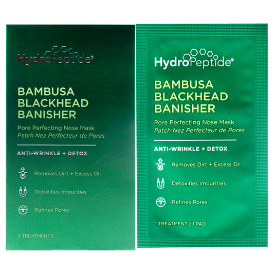 Bambusa Blackhead Banisher Nose Mask by Hydropeptide for Unisex - 8 Pc Mask