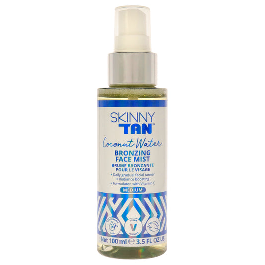 Coconut Water Bronzing Face Mist - Medium by Skinny Tan for Women - 3.5 oz Mist