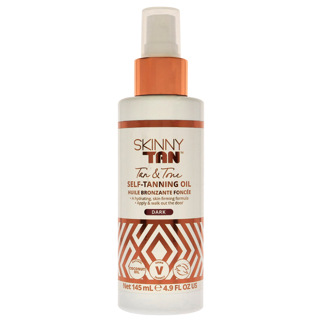 Tan and Tone Self-Tanning Oil - Dark