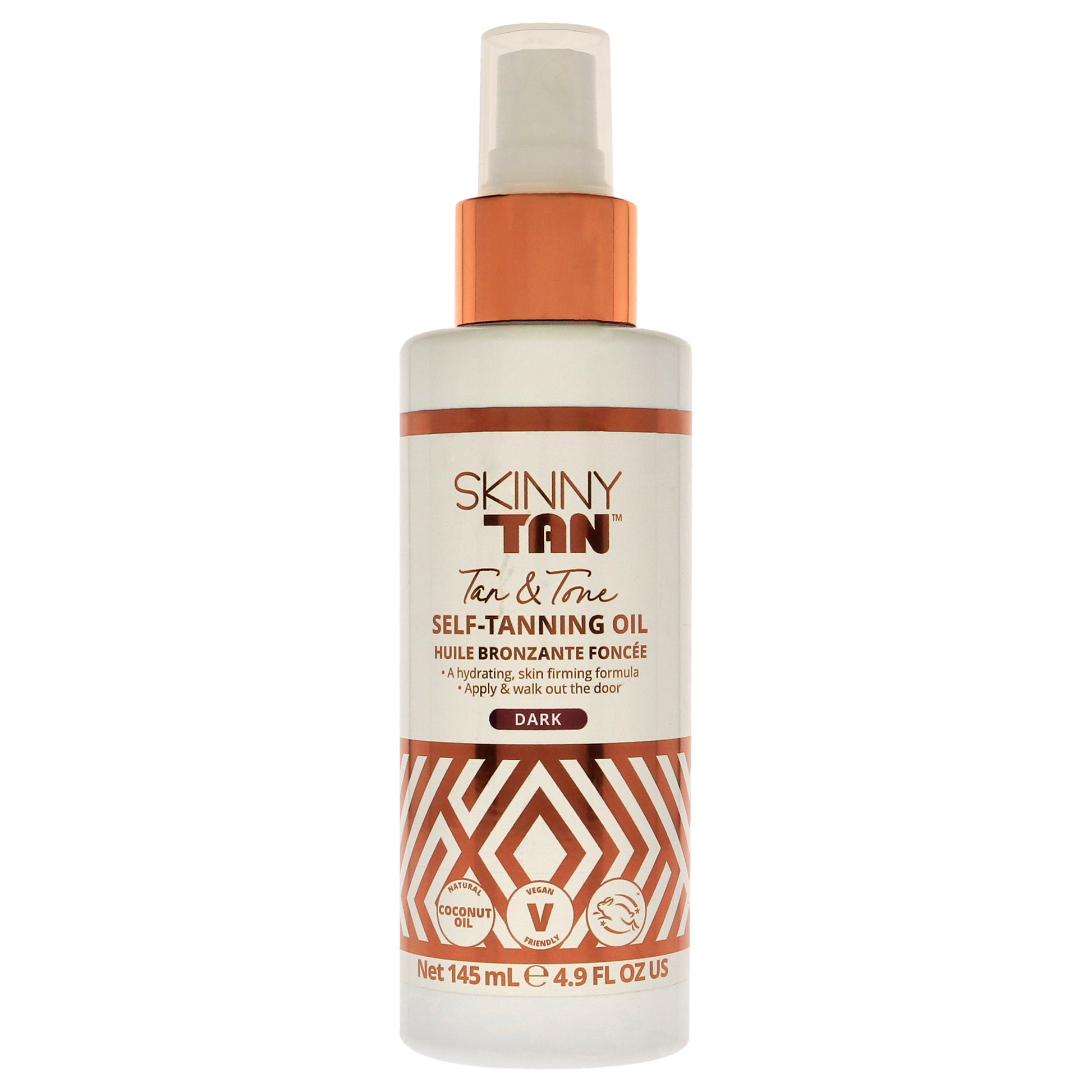 Tan and Tone Self-Tanning Oil - Dark
