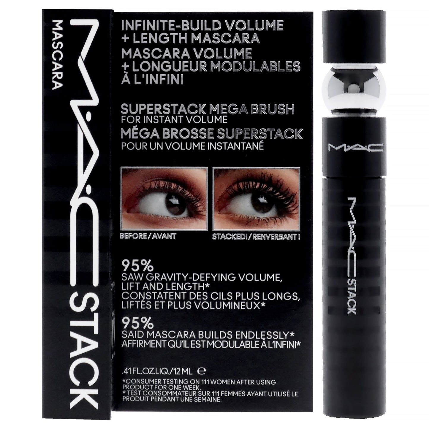 MAC Stack Superstack Mega Brush Mascara - Black
