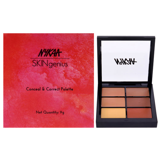 SKINgenius Conceal and Correct Palette - 02 Medium by Nykaa Cosmetics for Women - 0.31 oz Concealer