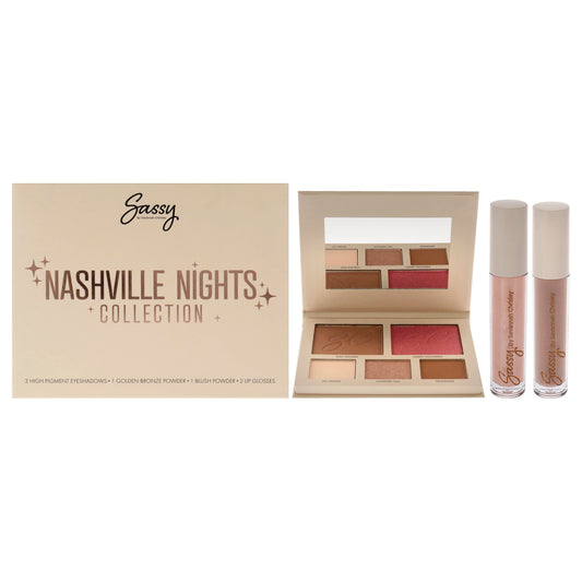 Nashville Nights Collection by Sassy by Savannah Chrisley for Women - 3 Pc 0.44oz Makeup, 0.12oz Lip Gloss - Nashville Ninghts, 0.12oz Lip Gloss - Nashville Nude