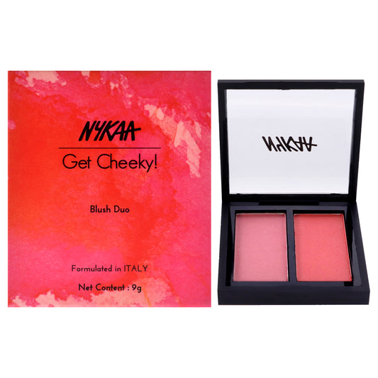 Get Cheeky Blush Duo palette - 03 Malibu Barbie by Nykaa Cosmetics for Women - 0.31 oz Blush