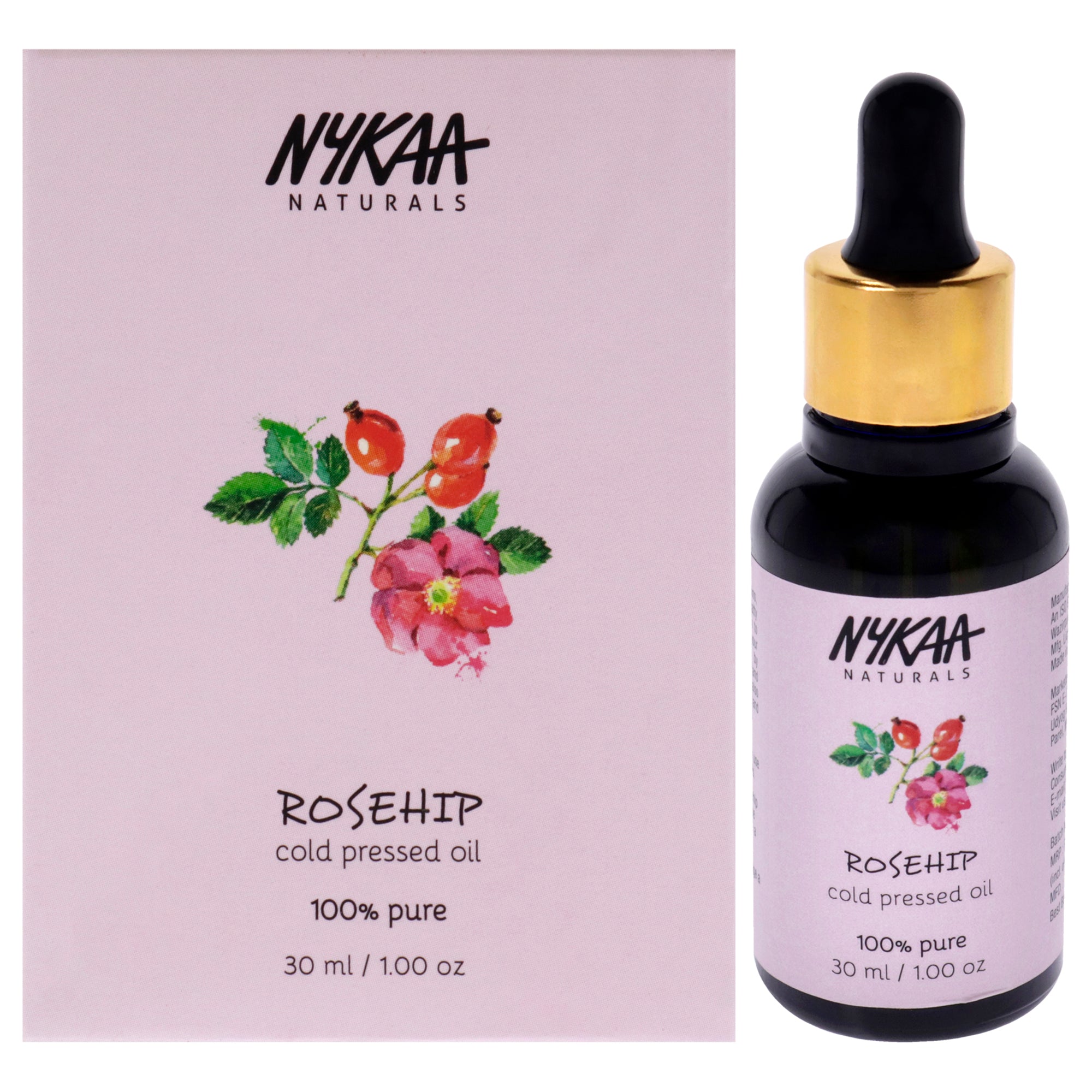 100 Percent Pure Cold Pressed - Rosehip by Nykaa Naturals for Women - 1 oz Oil