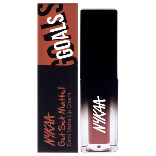 Get Set Matte Demi Matte Lip Cream - Goals by Nykaa Cosmetics for Women - 0.16 oz Lipstick