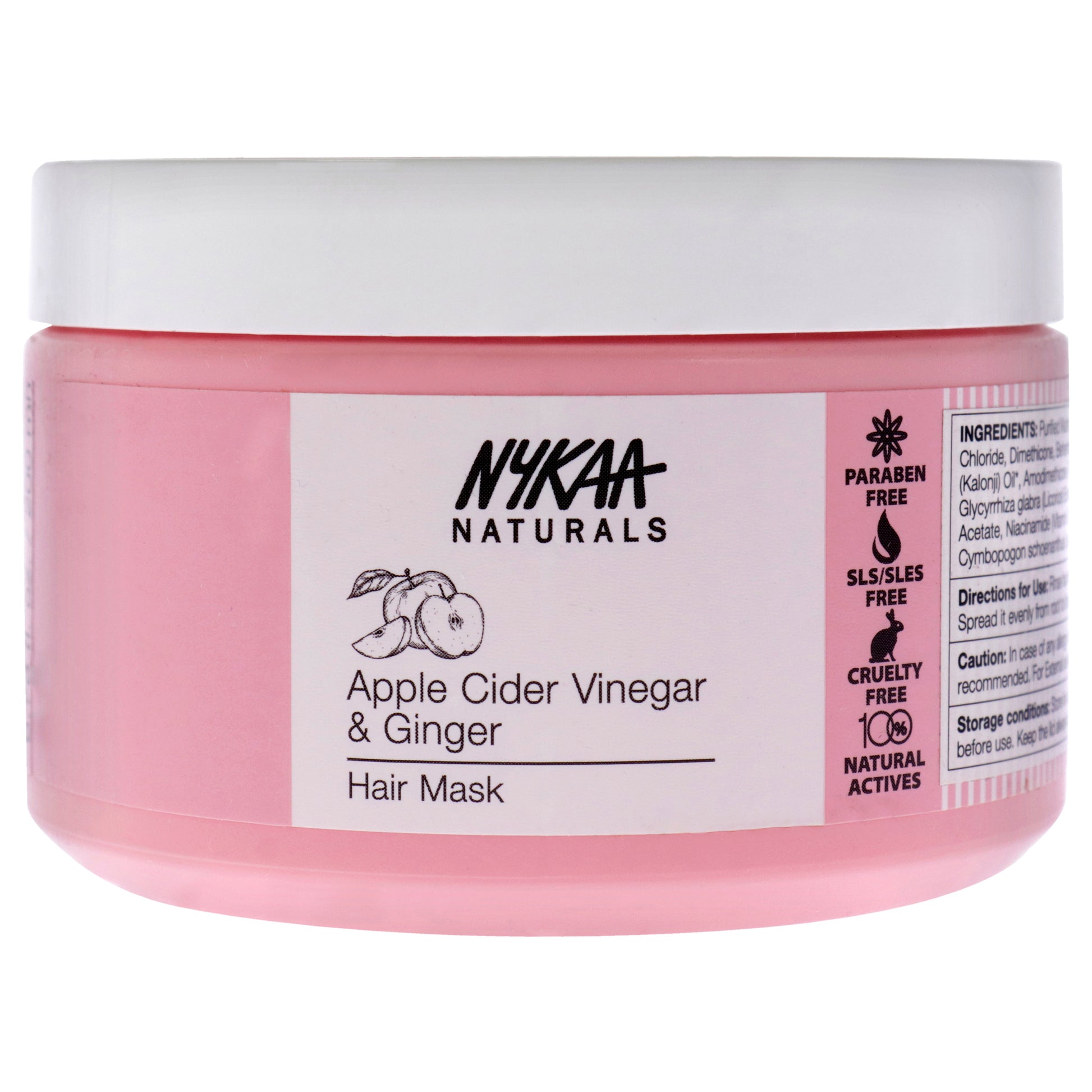 Hair Mask - Apple Cider Vinegar and Ginger by Nykaa Naturals for Women - 6.76 oz Masque